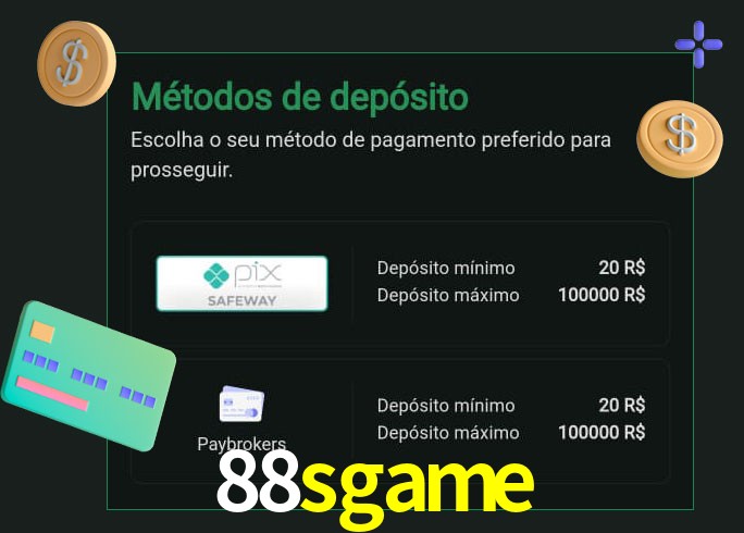 O cassino 88sgame oferece uma grande variedade de métodos de pagamento